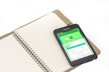 Kuala Lumpur, Malezya - 9 Şubat 2017: Akıllı telefonda Android uygulamaları.