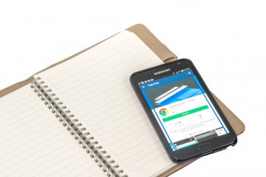 Kuala Lumpur, Malezya - 9 Şubat 2017: Akıllı telefonda Android uygulamaları.