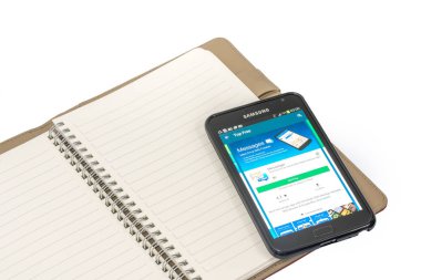 Kuala Lumpur, Malezya - 9 Şubat 2017: Akıllı telefonda Android uygulamaları.