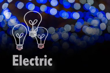 Dairesel bokeh arka plan Led ampul