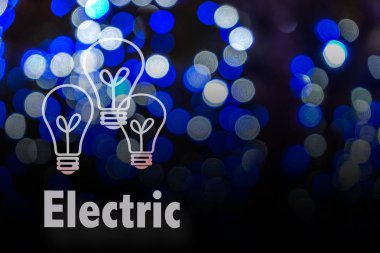 Dairesel bokeh arka plan Led ampul