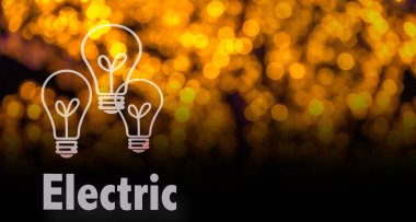 Soyut dairesel bokeh arka planını Led bulblight