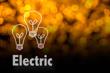 Soyut dairesel bokeh arka planını Led bulblight