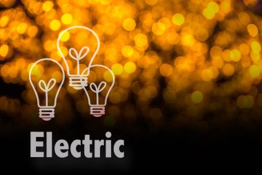 Soyut dairesel bokeh arka planını Led bulblight