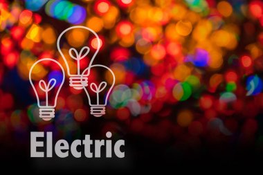 Soyut dairesel bokeh arka planını Led bulblight