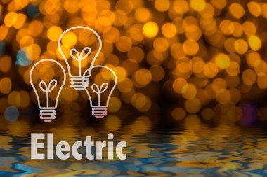 Soyut dairesel bokeh arka planını Led bulblight