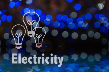 Dairesel bokeh arka plan Led ampul