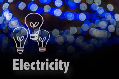 Dairesel bokeh arka plan Led ampul