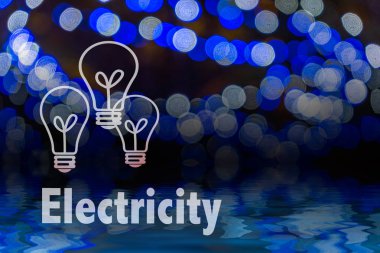 Soyut dairesel bokeh arka planını Led bulblight