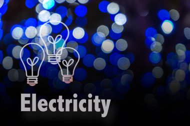 Dairesel bokeh arka plan Led ampul