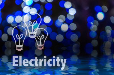 Dairesel bokeh arka plan Led ampul