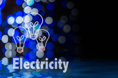 Dairesel bokeh arka plan Led ampul