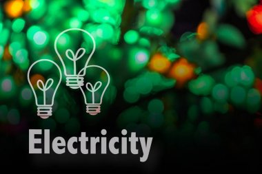 Dairesel bokeh arka plan Led ampul