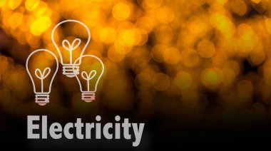 Soyut dairesel bokeh arka planını Led bulblight