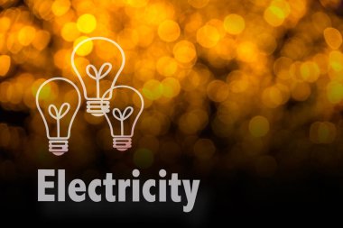 Soyut dairesel bokeh arka planını Led bulblight