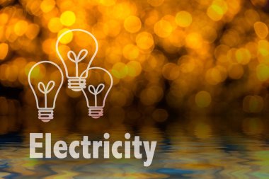 Soyut dairesel bokeh arka planını Led bulblight