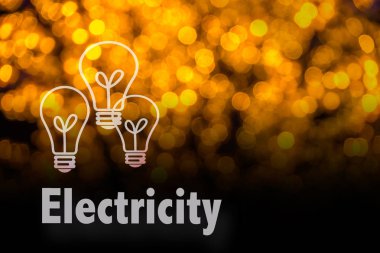 Soyut dairesel bokeh arka planını Led bulblight