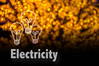 Soyut dairesel bokeh arka planını Led bulblight