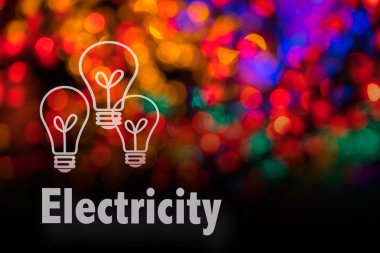 Soyut dairesel bokeh arka planını Led bulblight