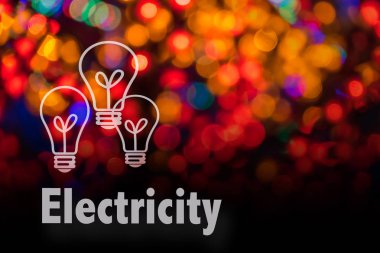 Soyut dairesel bokeh arka planını Led bulblight