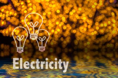 Soyut dairesel bokeh arka planını Led bulblight