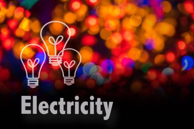 Soyut dairesel bokeh arka planını Led bulblight