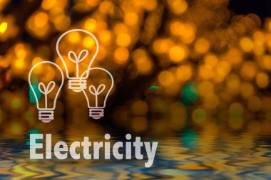 Soyut dairesel bokeh arka planını Led bulblight