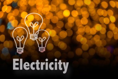 Soyut dairesel bokeh arka planını Led bulblight