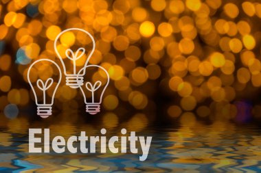 Soyut dairesel bokeh arka planını Led bulblight