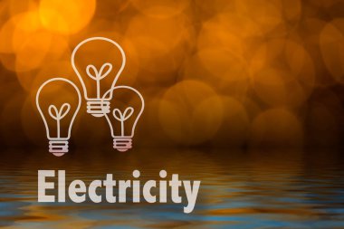 Soyut dairesel bokeh arka planını Led bulblight