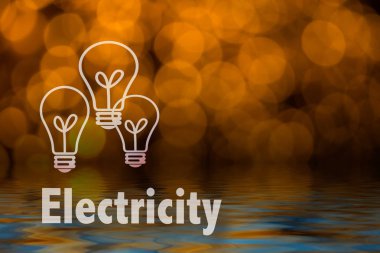 Soyut dairesel bokeh arka planını Led bulblight