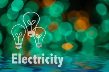 Soyut dairesel bokeh arka planını Led bulblight