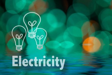 Soyut dairesel bokeh arka planını Led bulblight