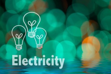 Soyut dairesel bokeh arka planını Led bulblight