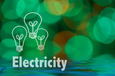 Soyut dairesel bokeh arka planını Led bulblight