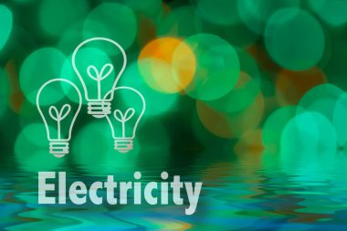 Soyut dairesel bokeh arka planını Led bulblight