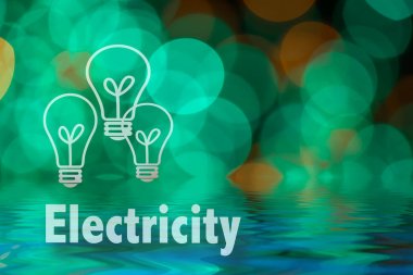 Soyut dairesel bokeh arka planını Led bulblight