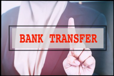 El ve metin, havale antika arka plan ile. Teknoloji kavramı.