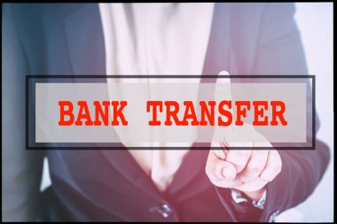 El ve metin, havale antika arka plan ile. Teknoloji kavramı.