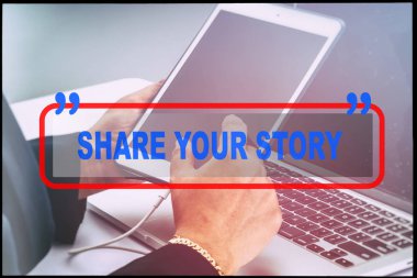 teknoloji metin konsepti.