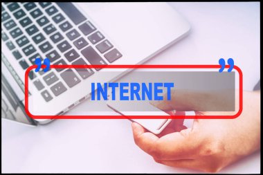 teknoloji metin konsepti.