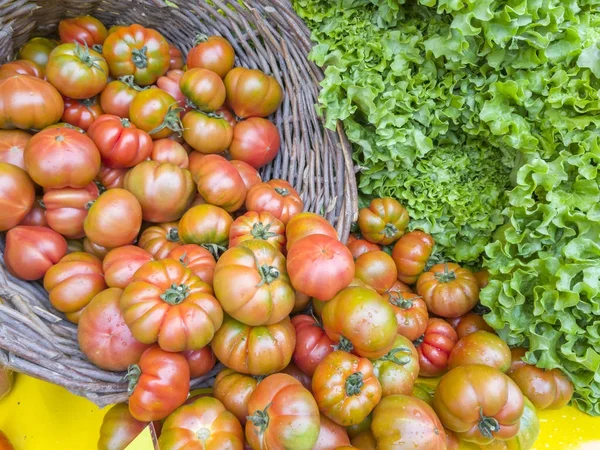 Verse Tomaat Straatmarkt — Stockfoto
