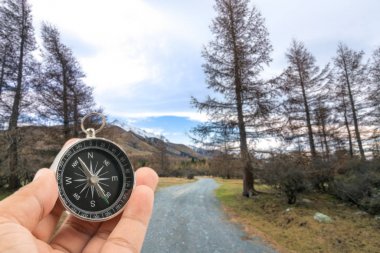 Pusula ve sokak arka plan glentenner kamp alanında, Yeni Zelanda