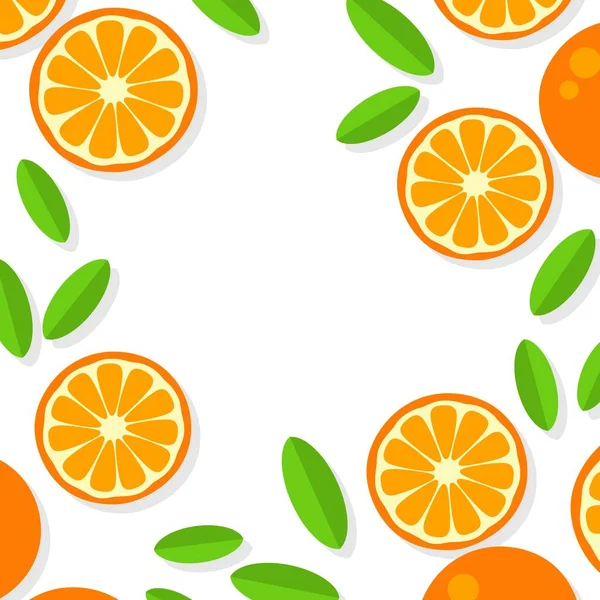 Fondo Naranja Naranja Mandarina Pomelo Limón Lima Sobre Fondo Blanco — Archivo Imágenes Vectoriales