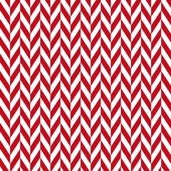 Seamless Herringbone Pattern Red White Chevron Zigzag Background — Stock Vector