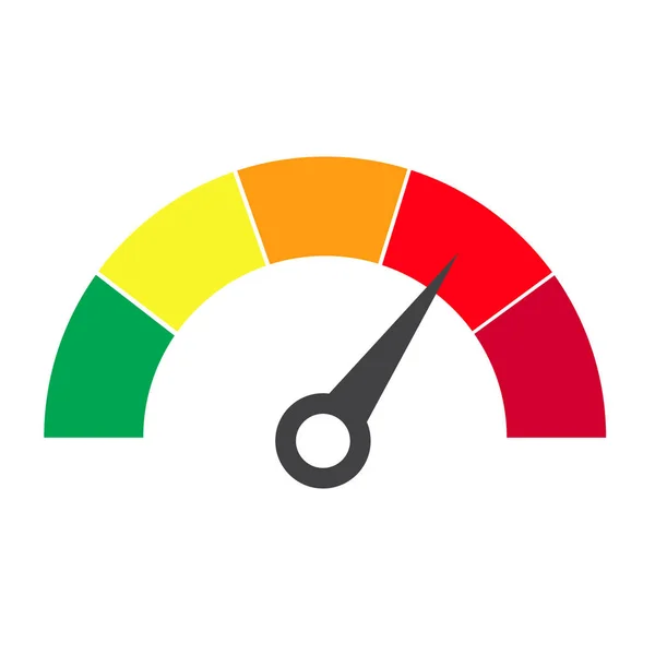 Vektör düz tasarlamak. Hız göstergesi veya metre SIG değerlendirme