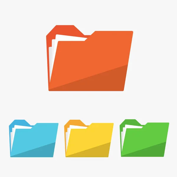 Dosya klasör belgeler için kümesi. Difrent simgeler. 