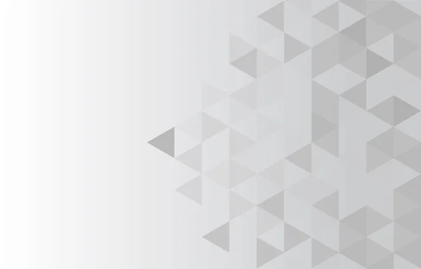 Белый Серый Градиентный Фон Геометрический Стиль Сетка Треугольников Мозаика Шаблон — стоковый вектор