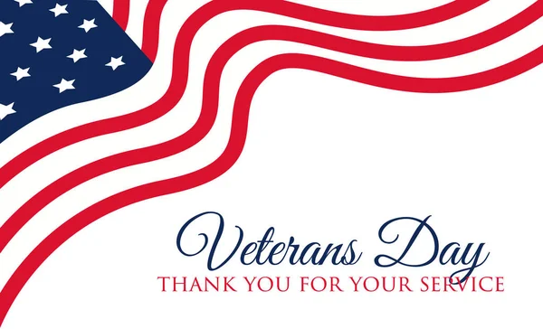 Veteranos Dia Celebração Ilustração Banner Fundo Lembra Honra Ilustração Vetorial —  Vetores de Stock