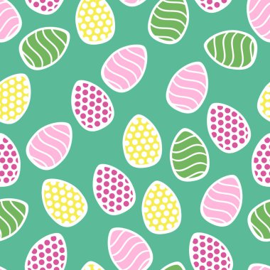 Paskalya küçük tatil yumurta ile seamless modeli